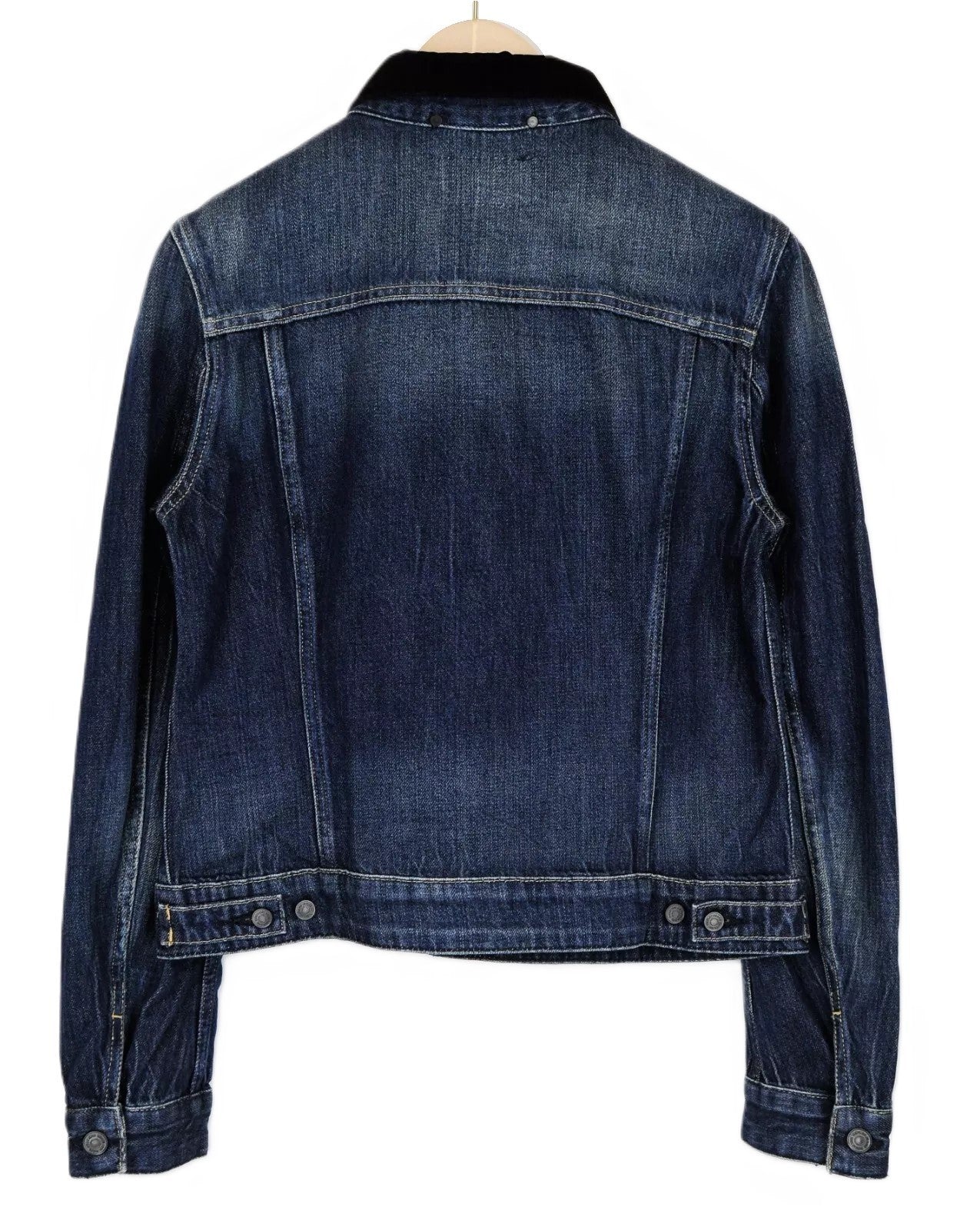 REPLAY Women's Denim Jacket XS Blue Washed Cotton Lightweight Long Sleeve