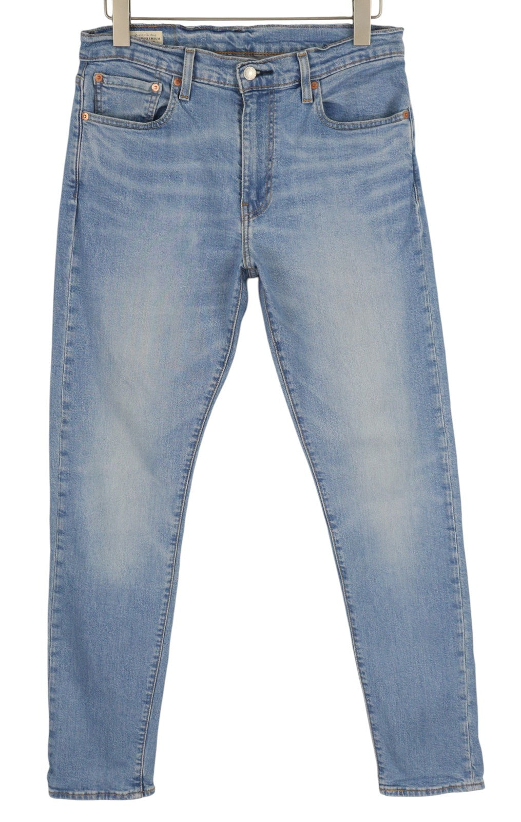 LEVI'S 512 Men's Jeans W32/L34 Washed Blue Slim Taper Big E Denim Zip Fly