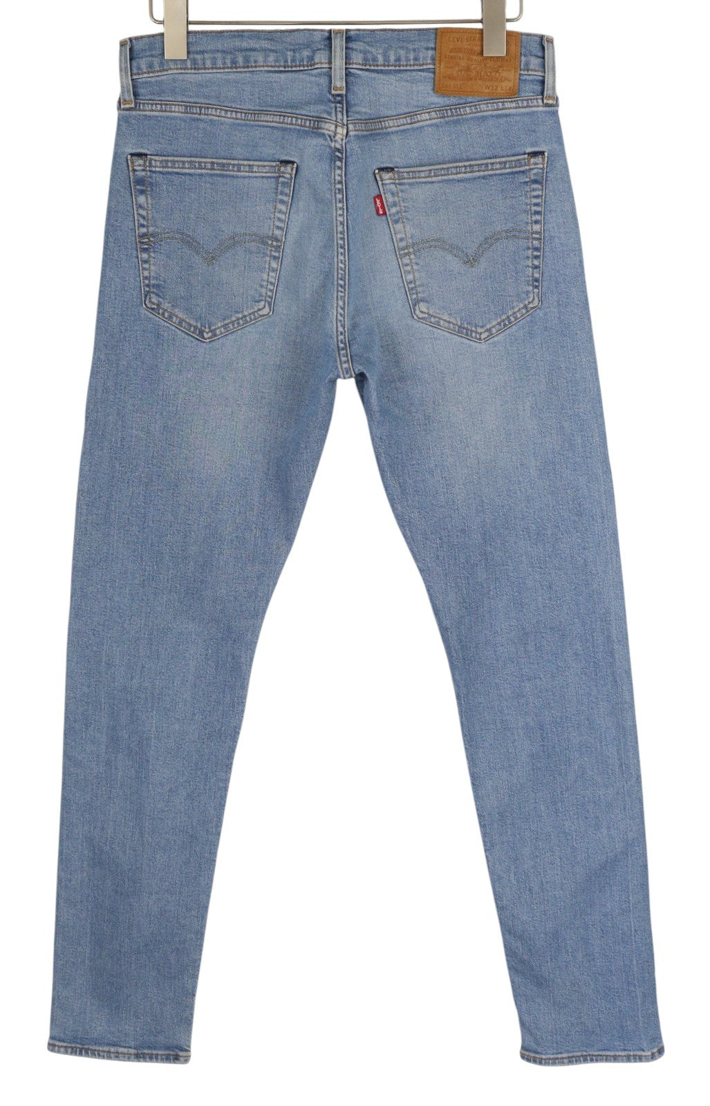 LEVI'S 512 Men's Jeans W32/L34 Blue Washed Slim Taper Big E Logo Denim