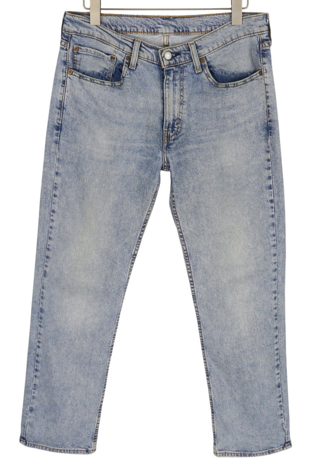 LEVI'S 514 Men's Jeans W33/L30 Blue Washed Straight Fit Denim Zip Pockets