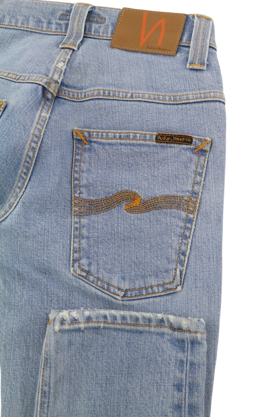 NUDIE JEANS Thin Finn Men's Jeans W28/L32 Bossa Ozzy Slim Washed Blue Denim