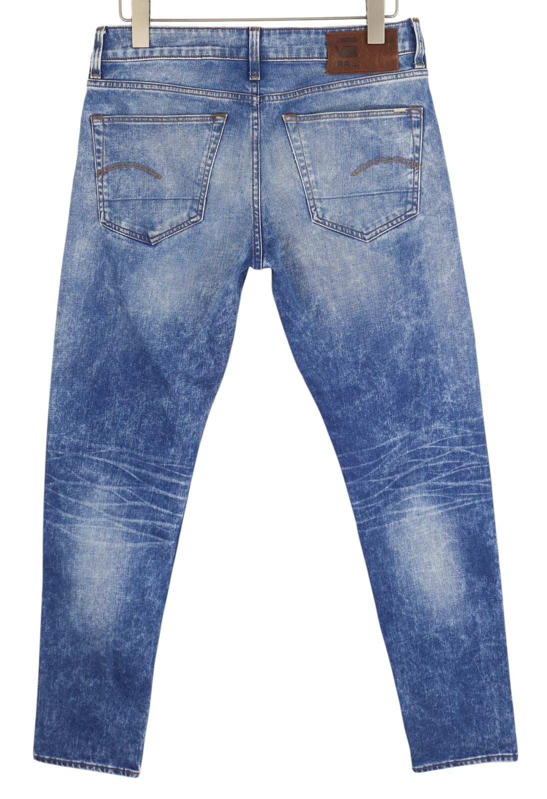 G-STAR 3301 Slim Men's Jeans W31/L32 Blue Denim Button Fly Logo 5 Pocket