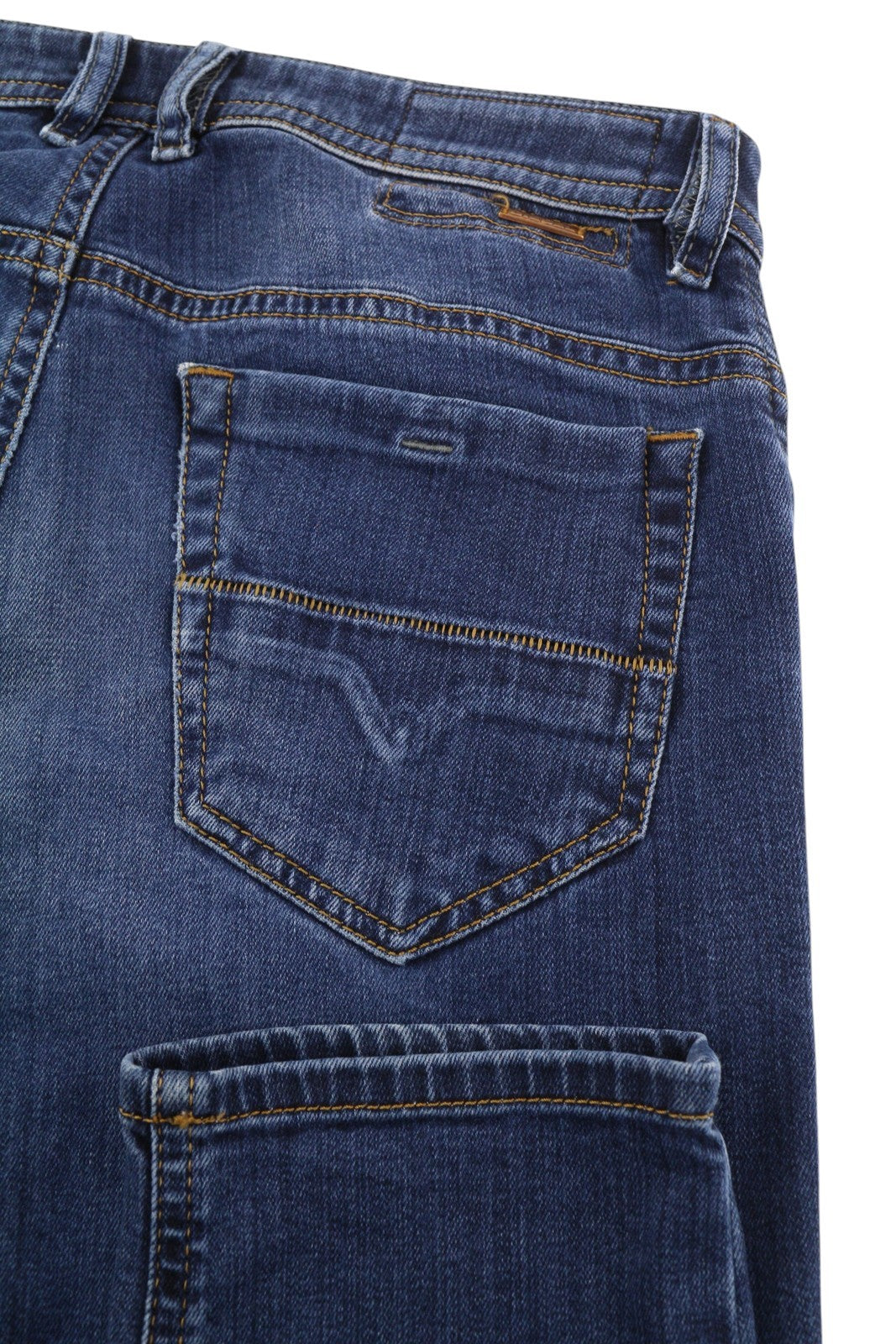 DIESEL Thommer 084BU Men Jeans W30/L30 Blue Washed Skinny Slim Stretch Denim