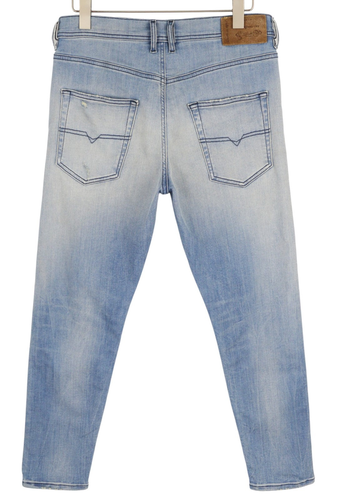 DIESEL Kly-Nr 087AB Men's Jeans W32 Blue Washed Jogg Slim Fit Distressed