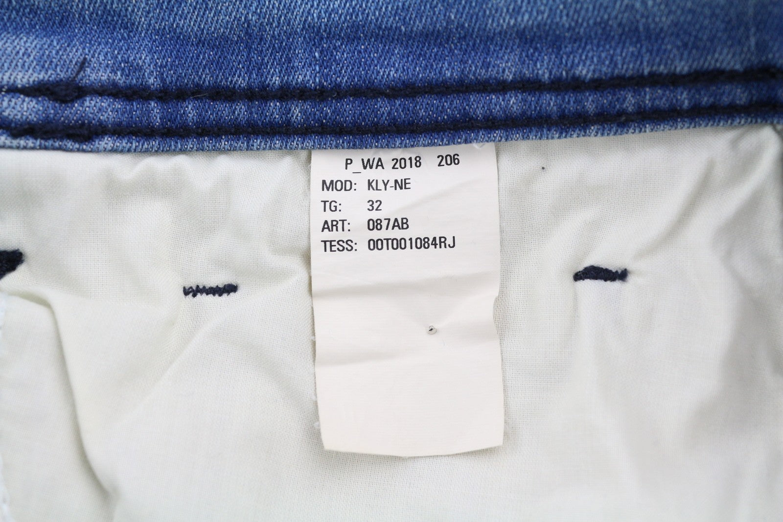 DIESEL Kly-Nr 087AB Men's Jeans W32 Blue Washed Jogg Slim Fit Distressed