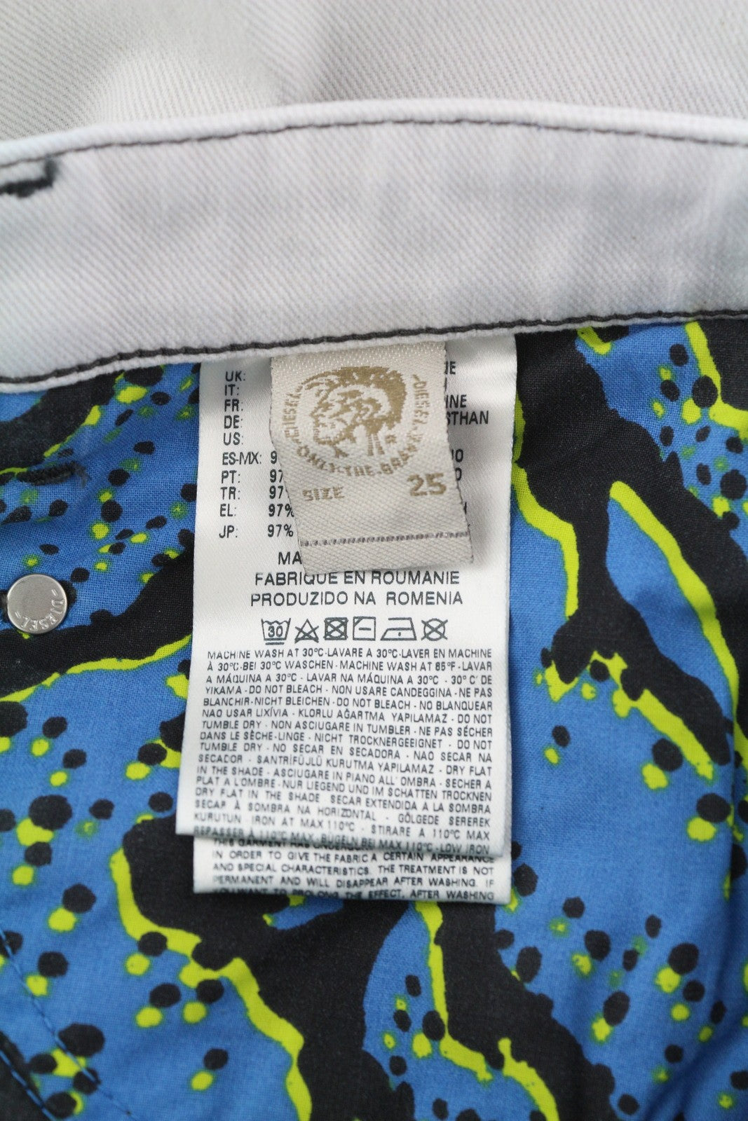 DIESEL Belthy Ankle-C1 0682M Women's Jeans W25/L32 Low Waist Slim Straight