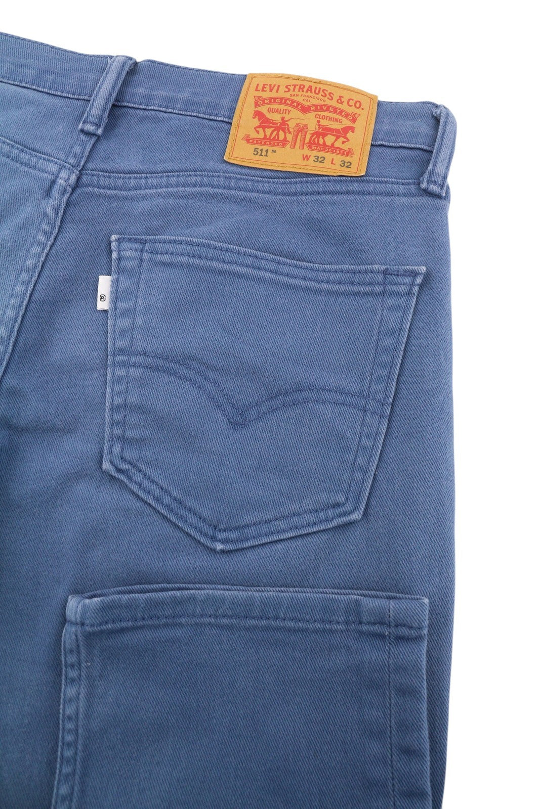 LEVI'S 511 Men's Jeans W32/L32 Mid Blue Slim Fit Zip Fly 5 Pocket Denim