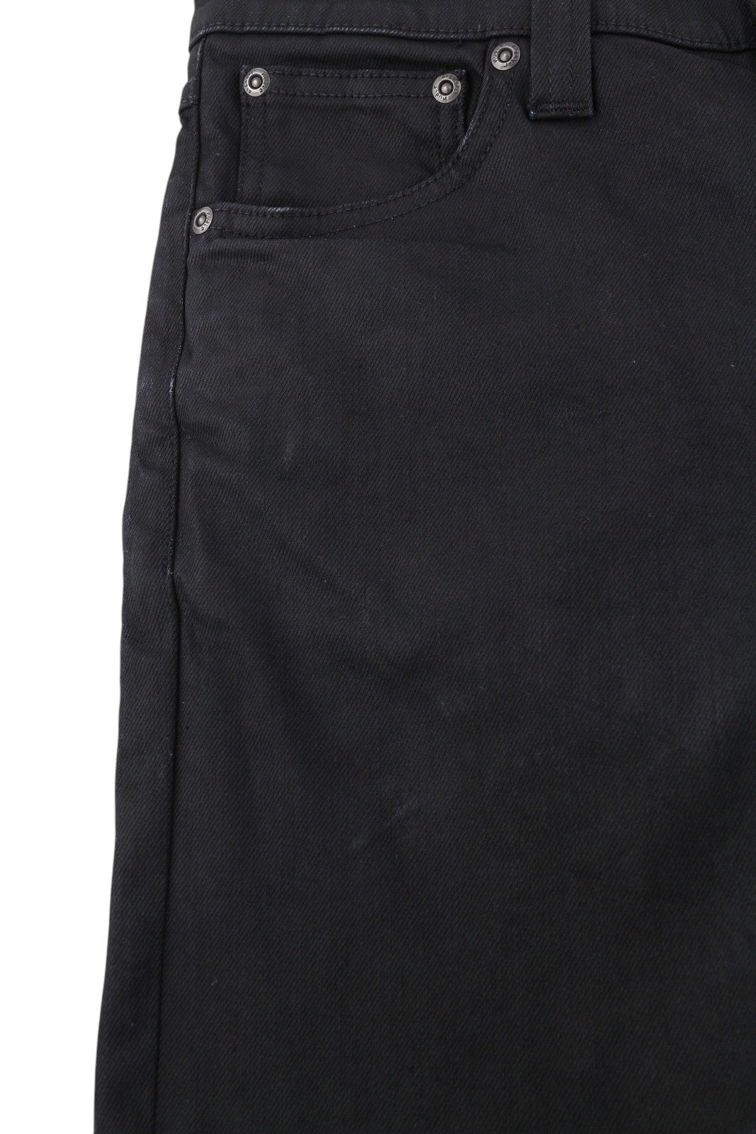 NUDIE JEANS Tight Long John Men's Jeans W28/L30 Throb Black Coated Slim Denim