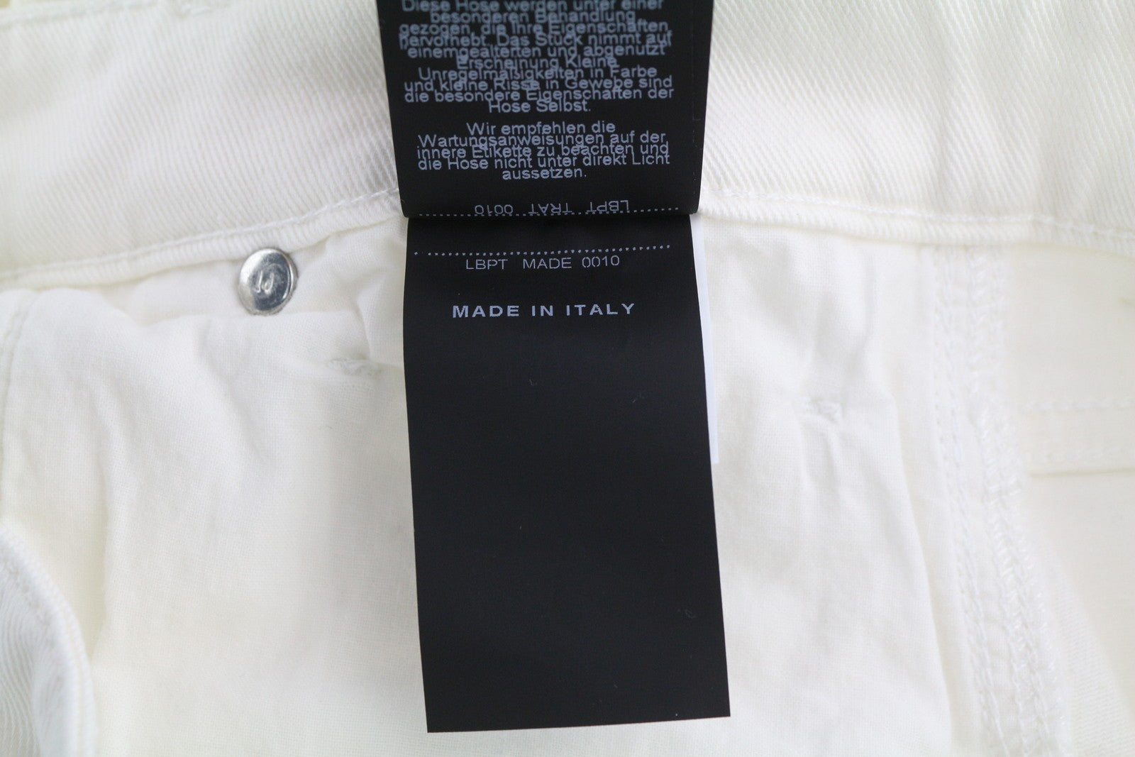 PT TORINO Cyndi Women's Jeans W26 White Denim Flared Leg High Waist Zip Fly