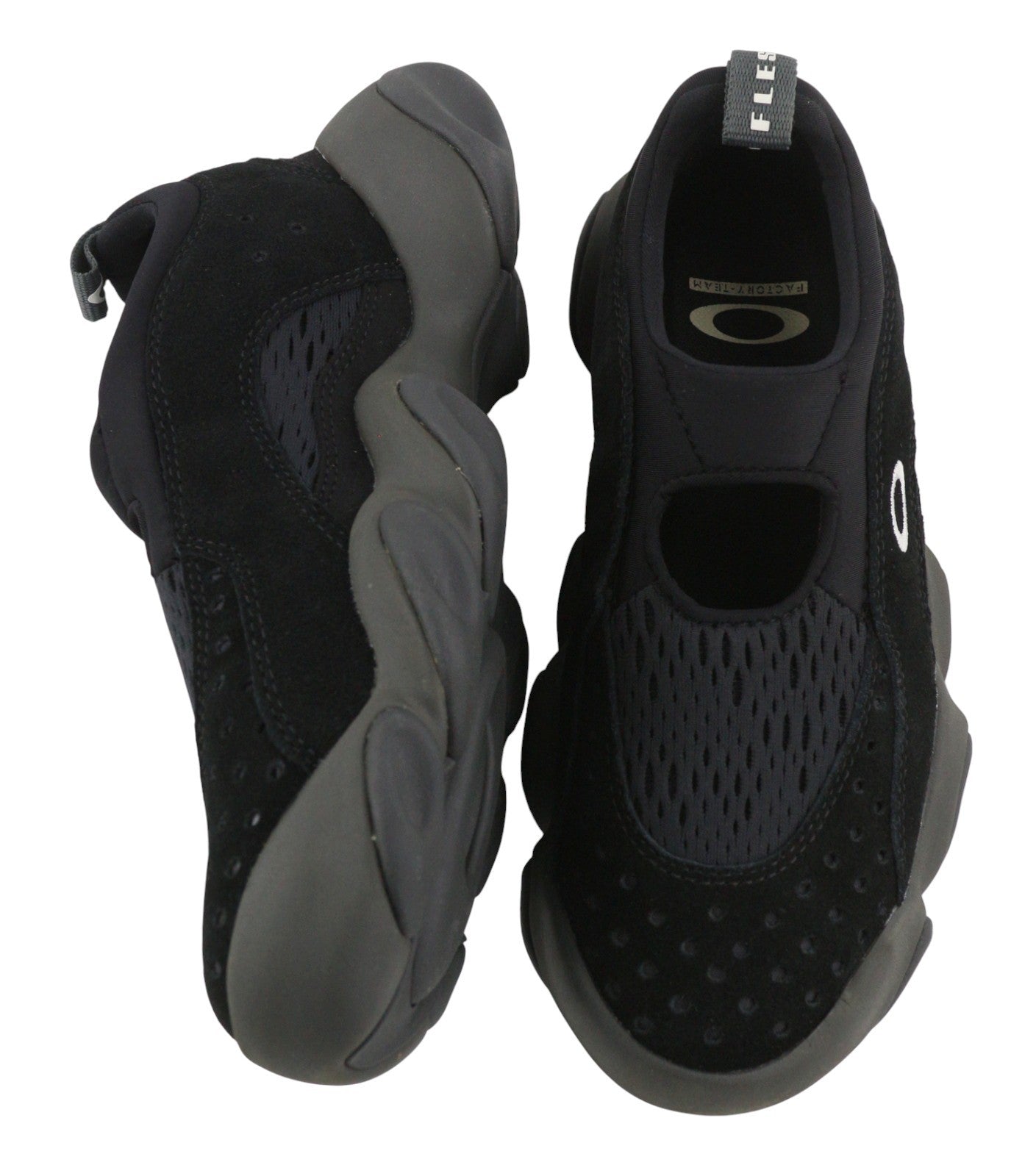 OAKLEY Factory Team Suede Flesh Women Sandals EU38.5 Black Ortholite RRP185