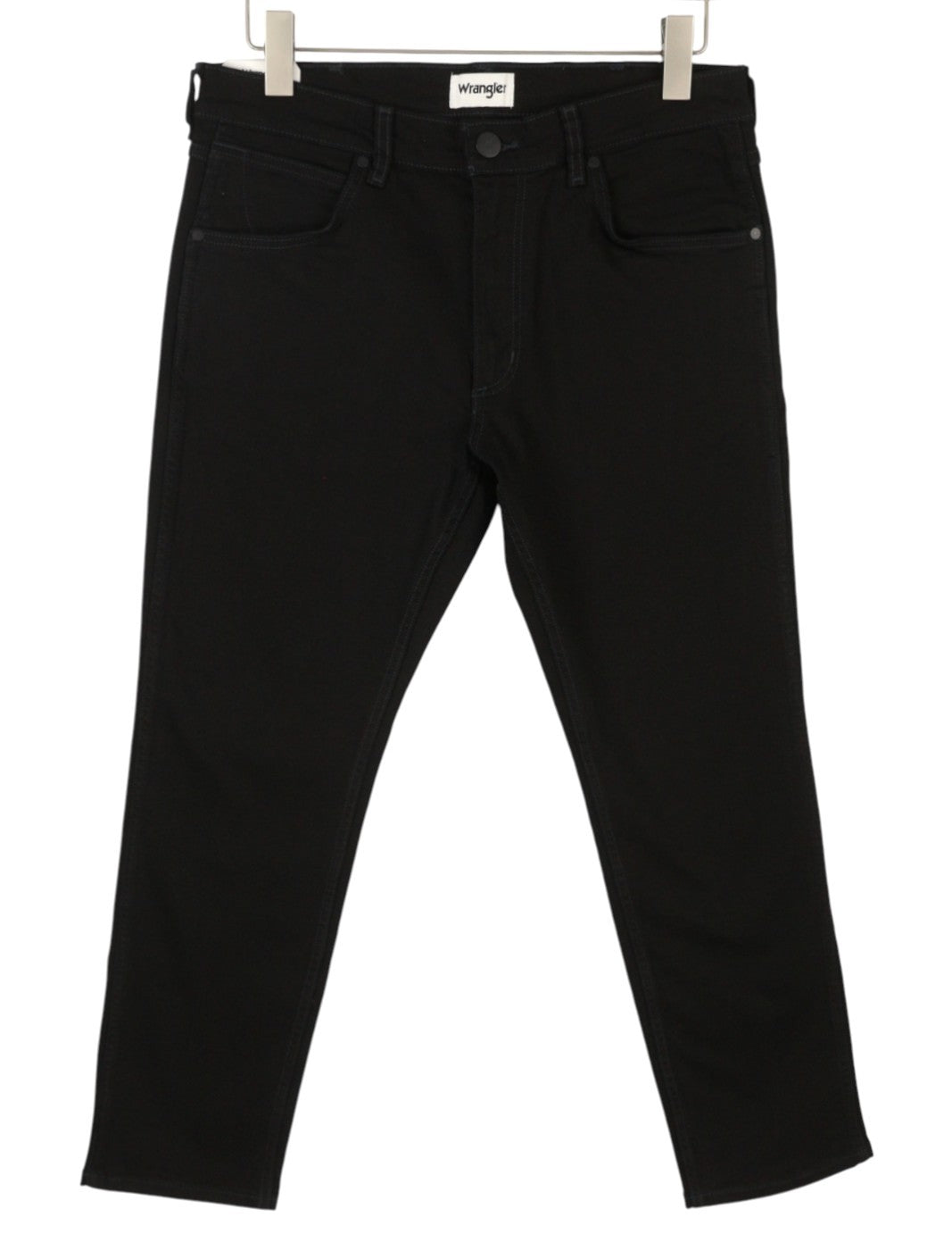 WRANGLER Greensboro Men Jeans W32/L30 Black Regular Fit Zip Fly Stretch Denim