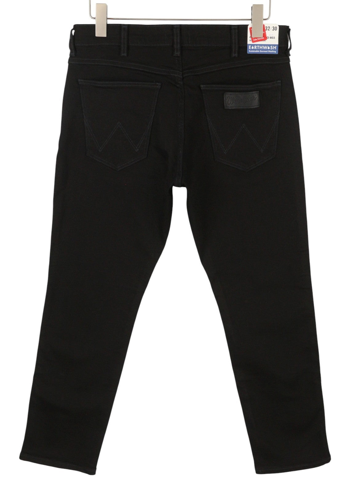 WRANGLER Greensboro Men Jeans W32/L30 Black Regular Fit Zip Fly Stretch Denim