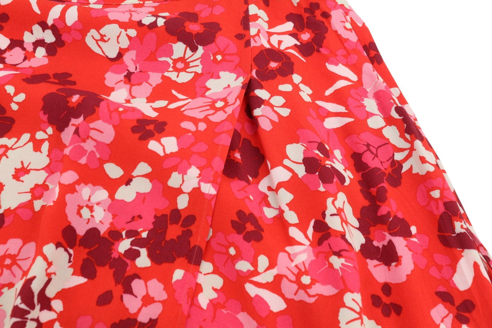 GANT Liberation Bouquet Wrap Women Skirt EU38 Lava Red Floral Print Midi