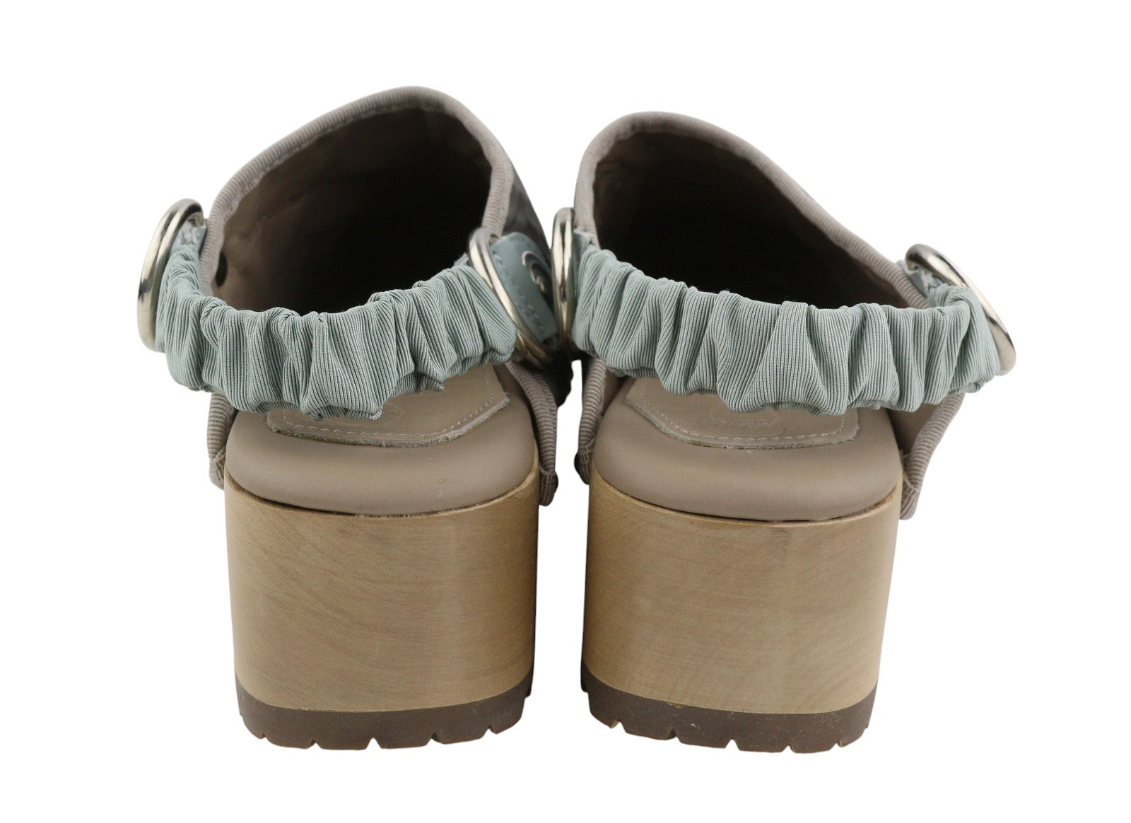 BRAIN DEAD Energy Absorber Rubberized Women Shoes EU39 Vibram Wooden Clog RRP480