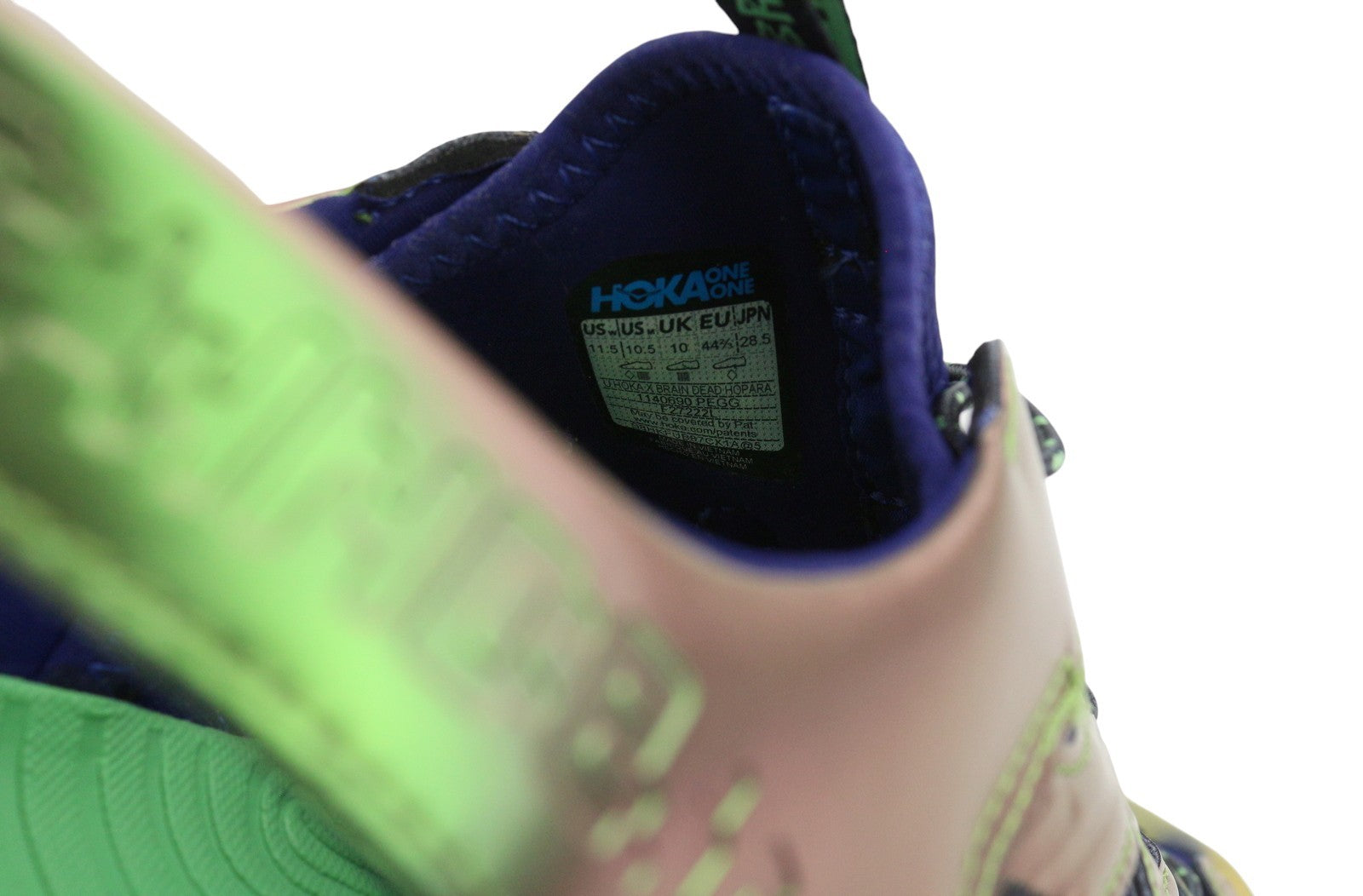 HOKA x Brain Dead Hopara Men Shoes EU44.5 Pegg Flexibility Breathability Unisex