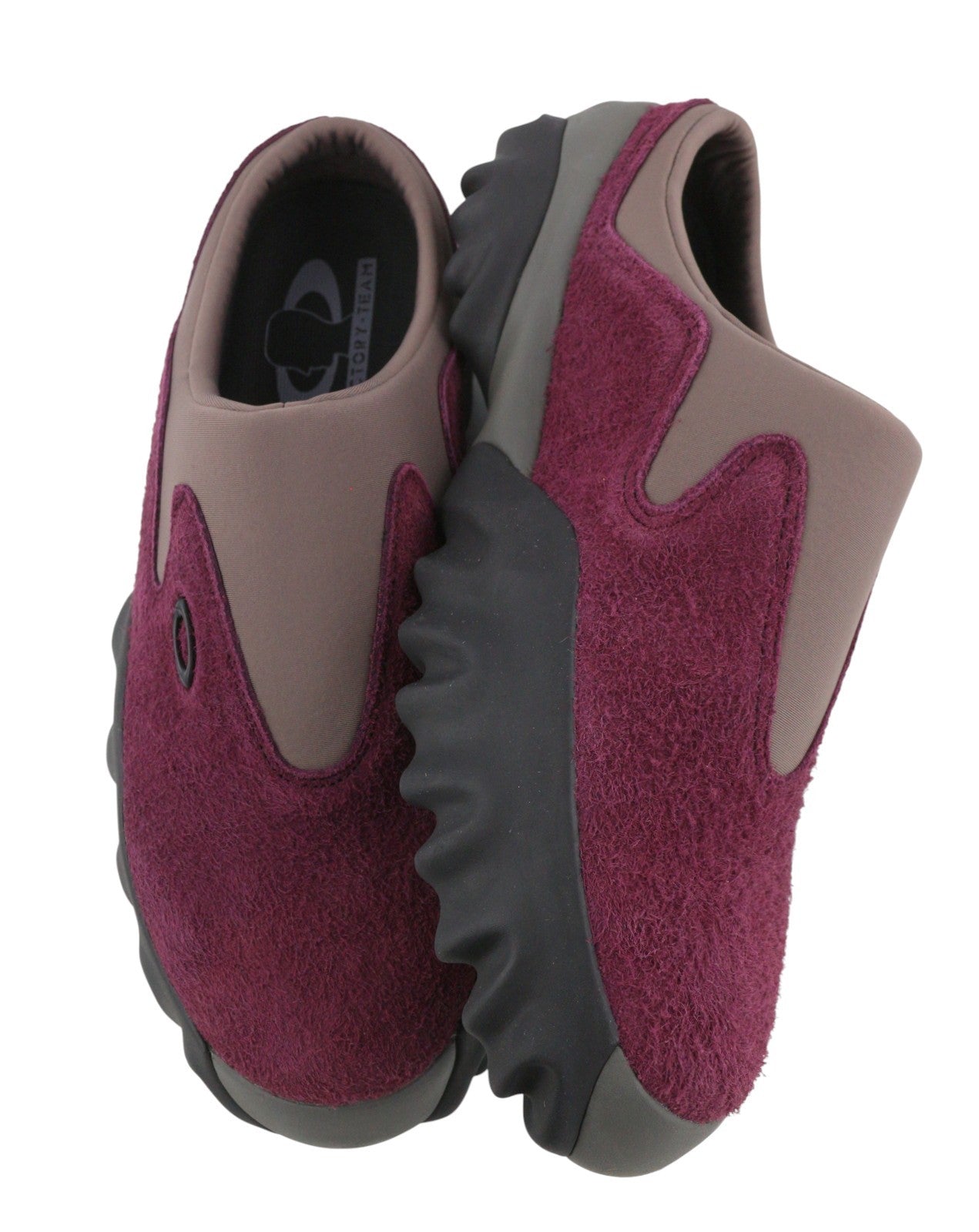 OAKLEY Factory Team x Brain Dead Chop Saw Mule Men Shoes EU45 Burgundy RRP190