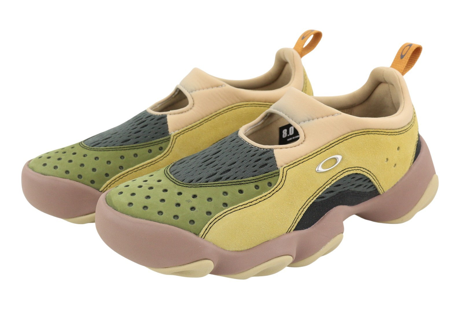 OAKLEY Factory Team x Brain Dead Suede Flesh Men Sandals EU41 Multi Ortholite