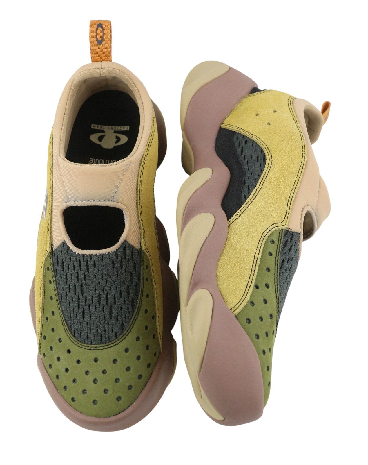 OAKLEY Factory Team x Brain Dead Suede Flesh Men Sandals EU43 Multi Ortholite