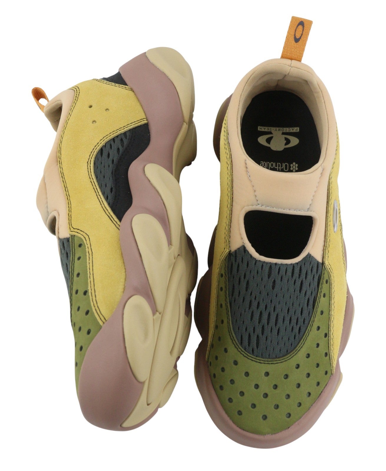 OAKLEY Factory Team x Brain Dead Suede Flesh Men Sandals EU43 Multi Ortholite