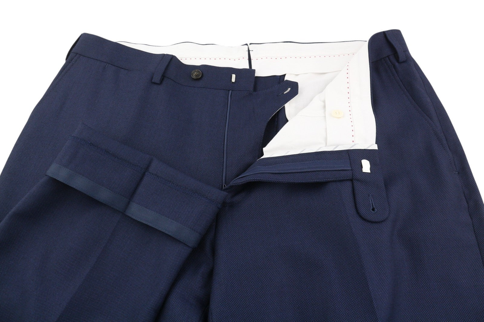 SUITSUPPLY Sienna Men's Suit UK46R Blue Wool Single Breasted Double Vent 2 Piece