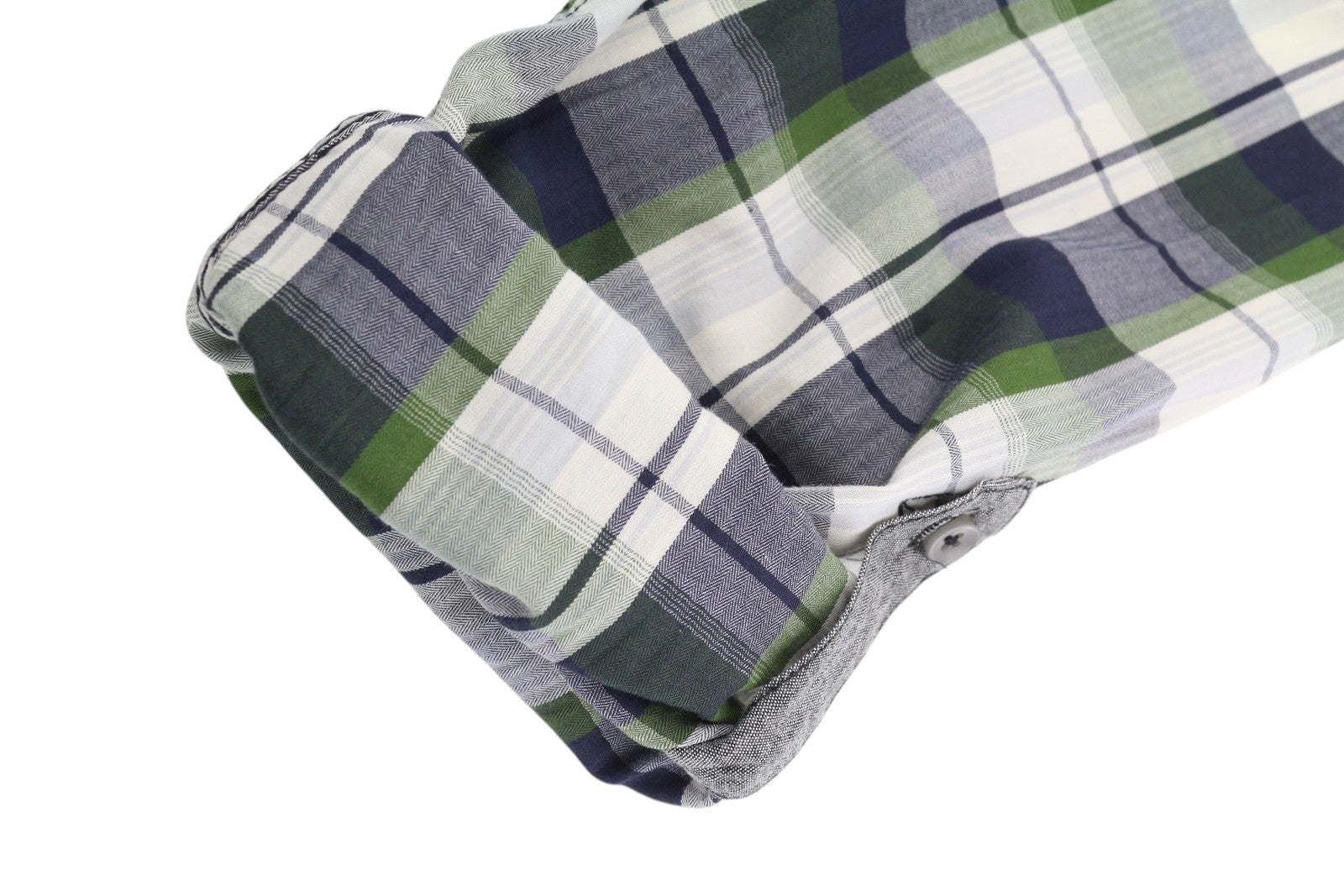 DESIGUAL Men's Shirt M Casual Plaid Spread Neck Buttoned Logo Regular