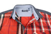 Red Cotton Button-up
