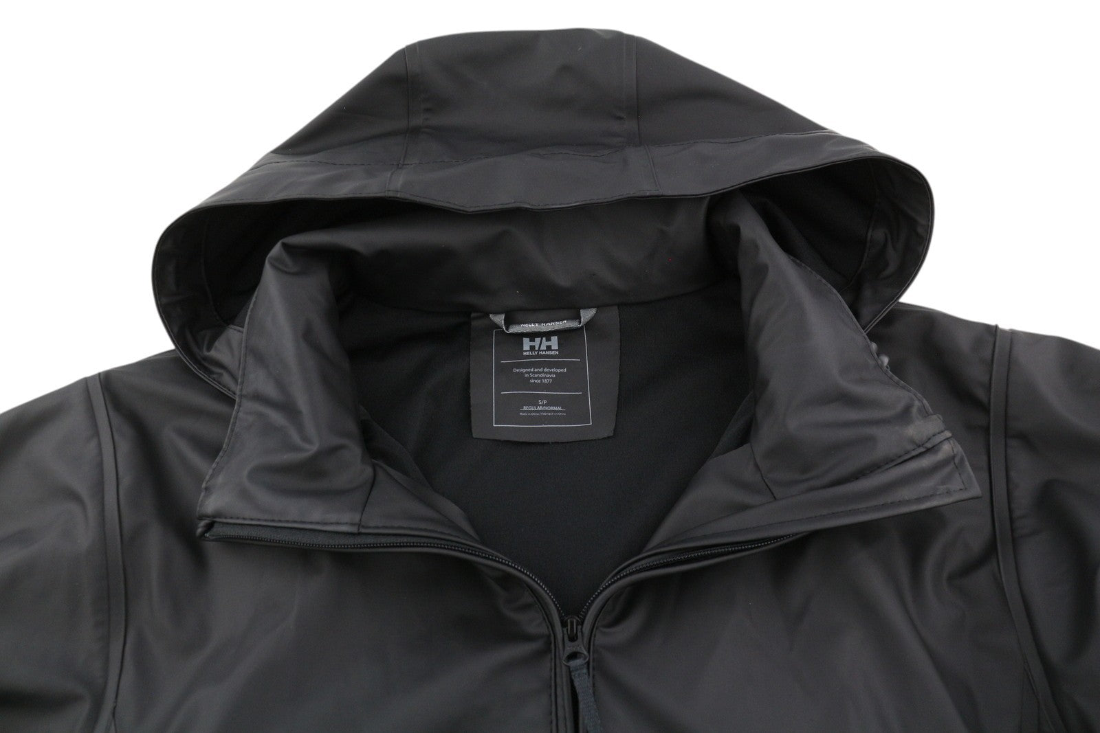 HELLY HANSEN Women's Jacket S Black Lightweight Water Repellent Hooded