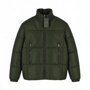 ONLY & SONS Onspeter Highneck Men Jacket M Dark Green Quilted Padded Full Zip