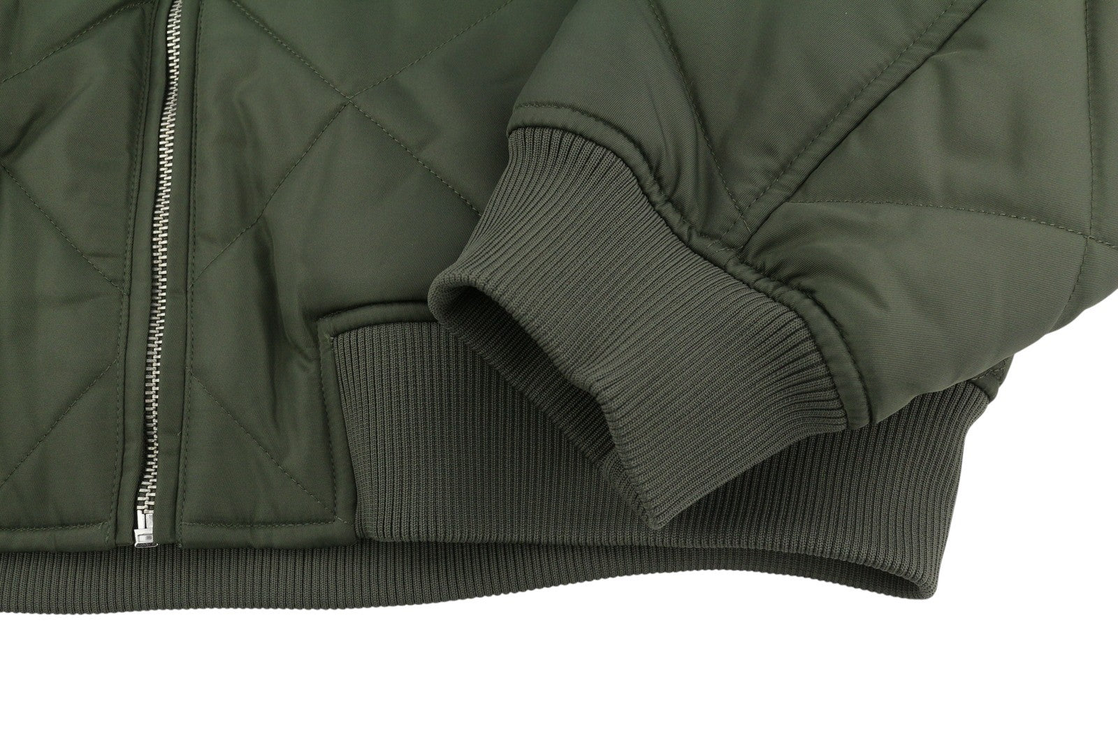 MARC O'POLO Women Jacket M Olive Grey Oversized Padded Quilted Bomber