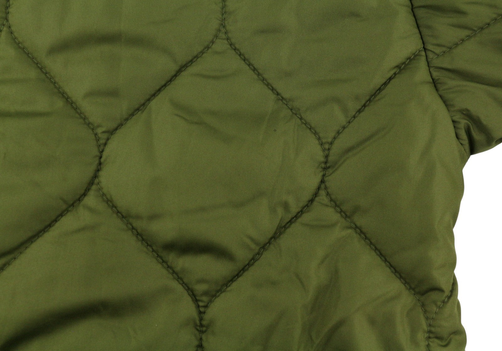 VILA Butta Collar Women Jacket EU38 Green Oversized Padded Quilted Lightweight