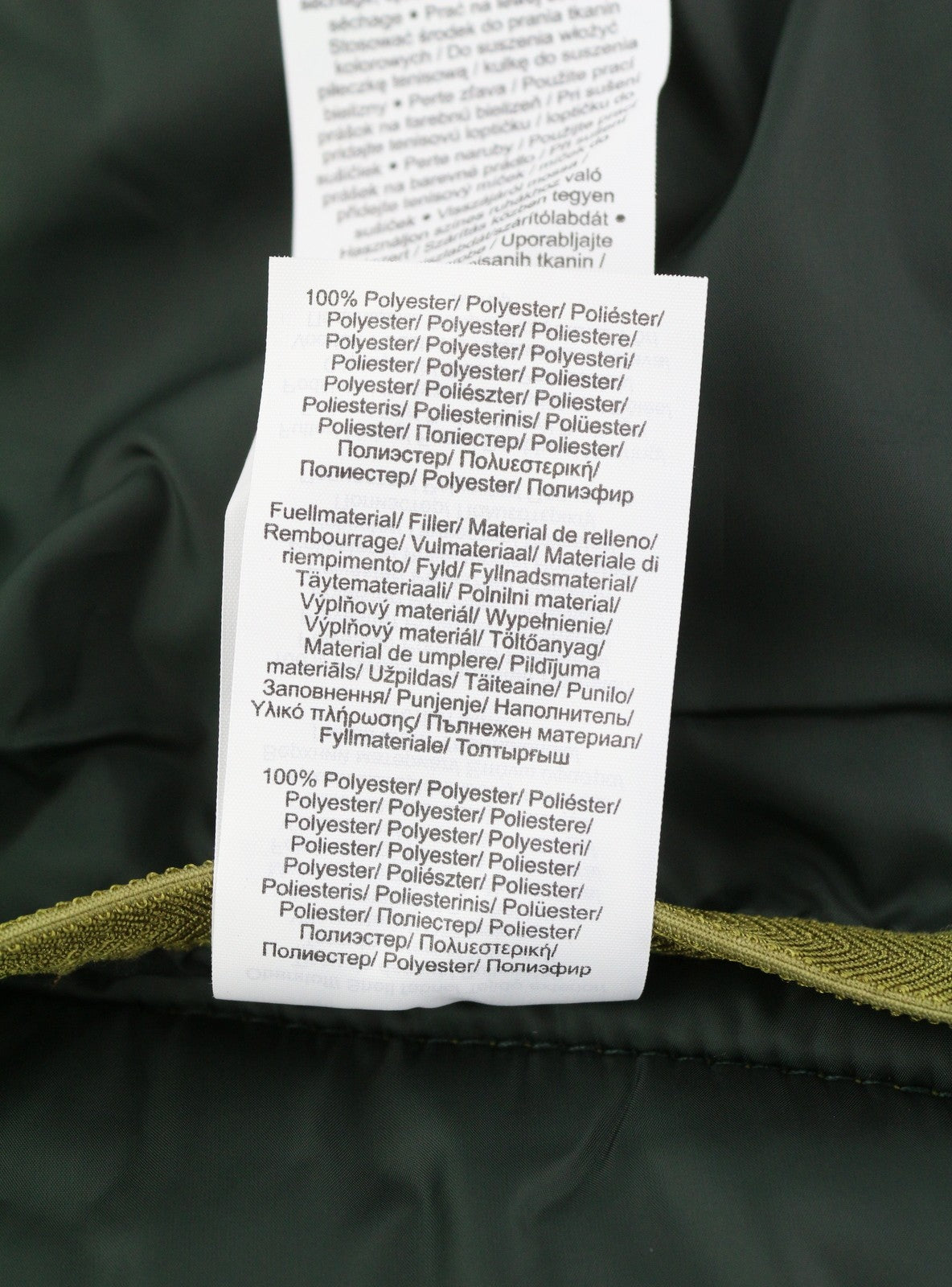 S.OLIVER Men Jacket XL Green High Neck Padded Quilted Full Zip Lightweight