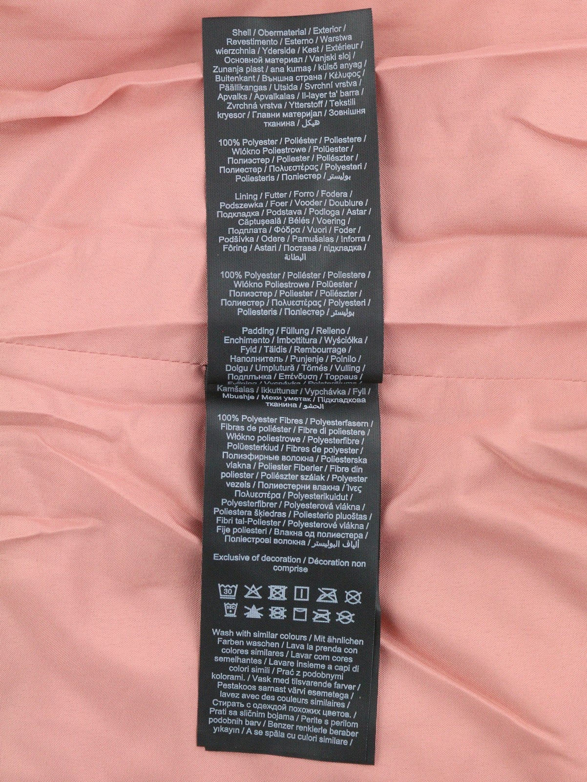 VILA Sassy Women Jacket EU42 Pink Quilted Padded Asymmetrical Zip Lightweight