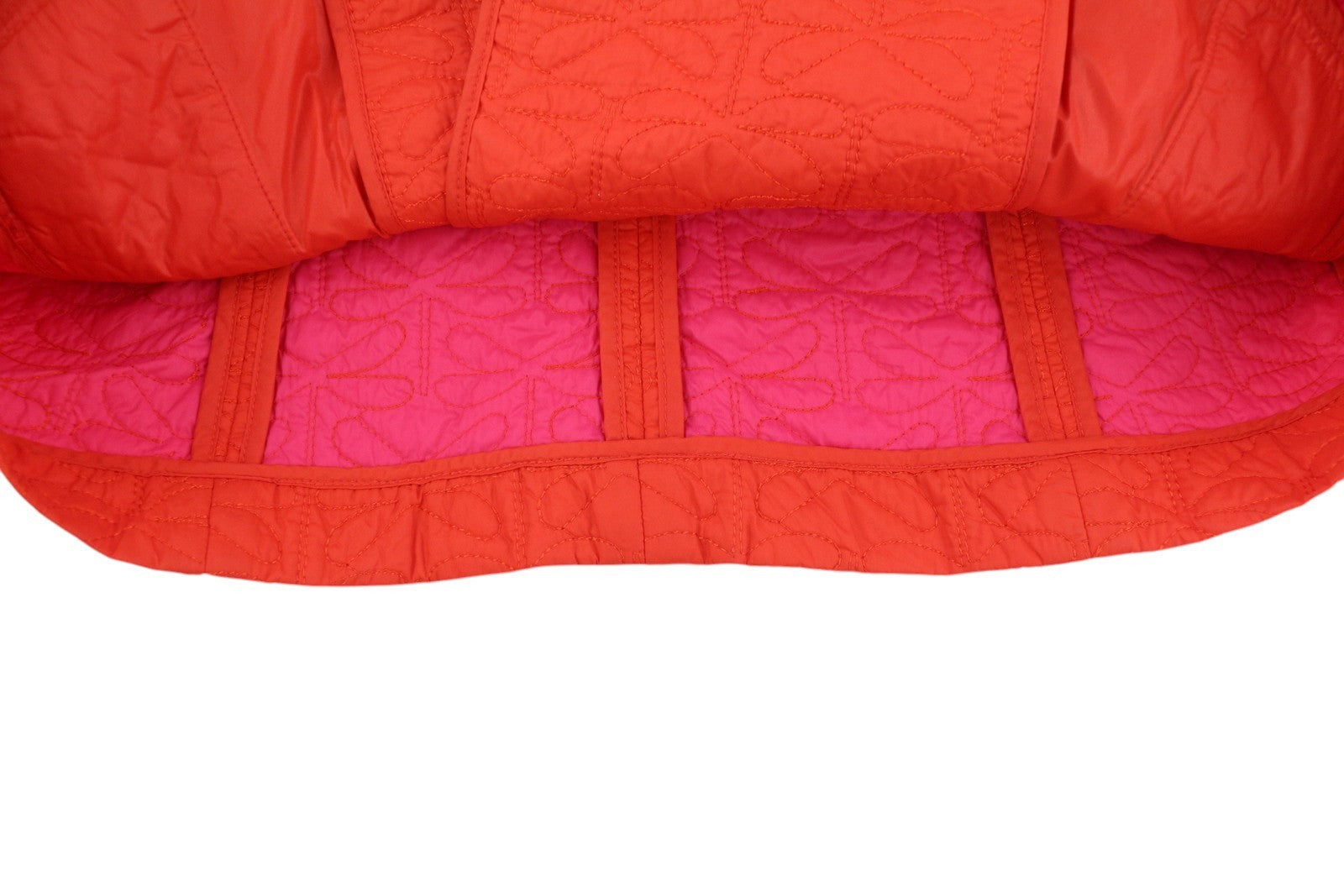 ARMANI JEANS Women's Jacket EU42 Orange Quilted Insulated Double Breasted
