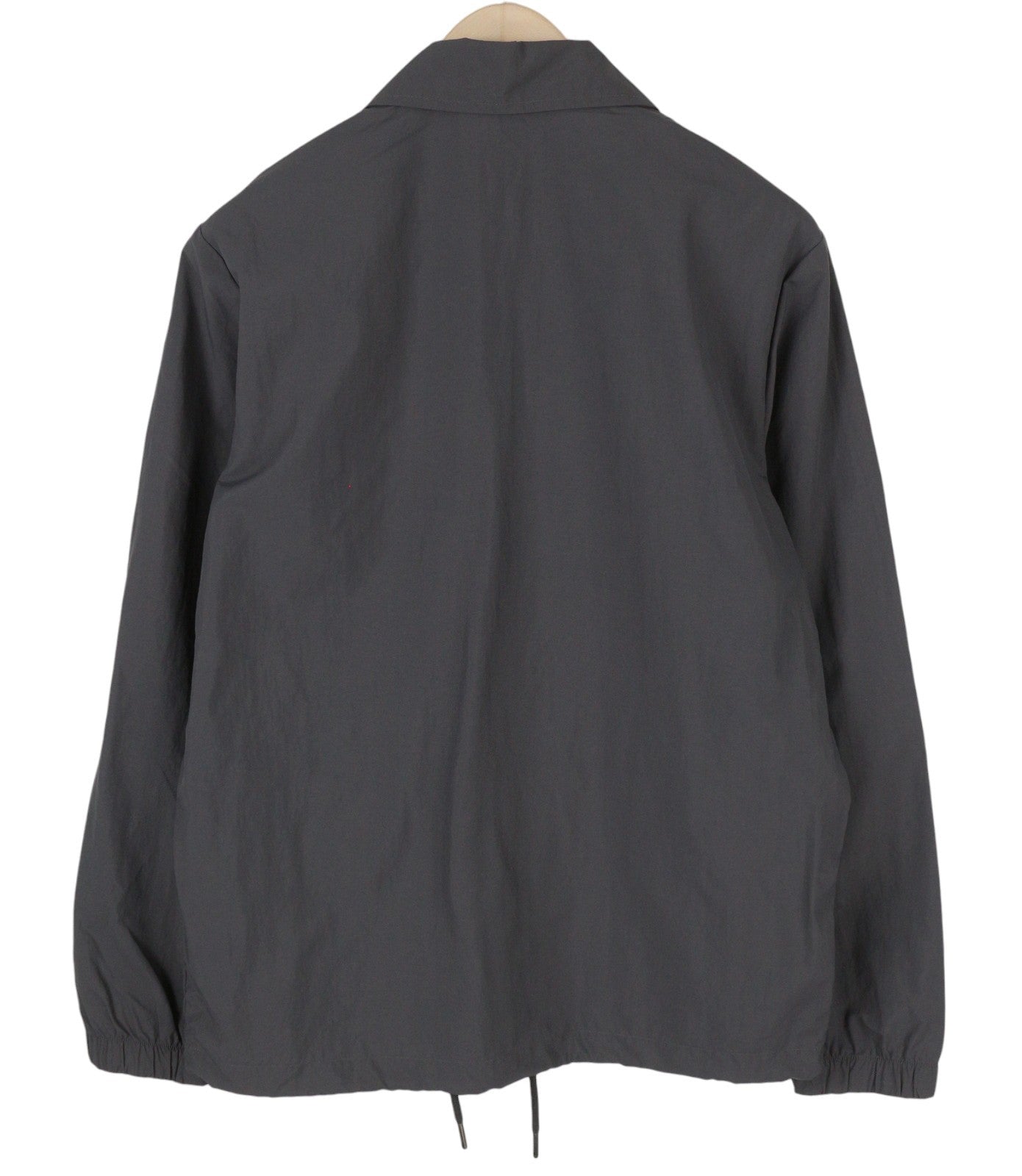 LEE Men Jacket S Washed Black Spread Neck Full Zip Unlined Lightweight