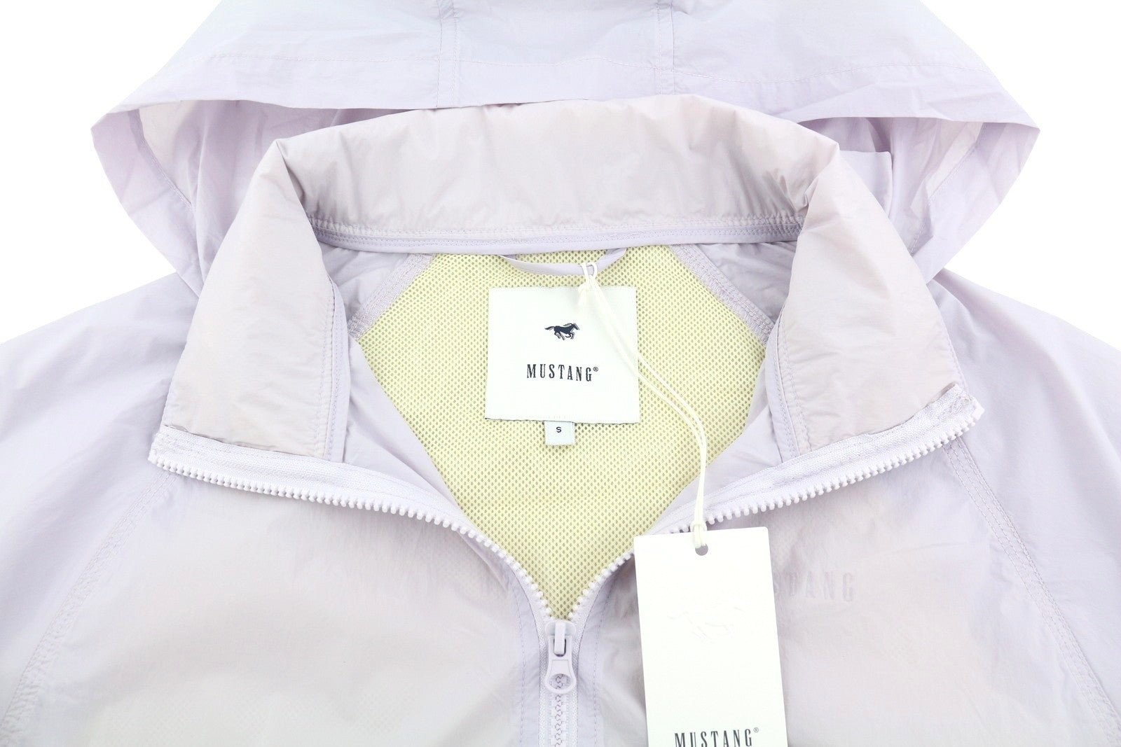 MUSTANG Hanna Light Women Jacket S Light Purple Hidden Hood Sport Lightweight