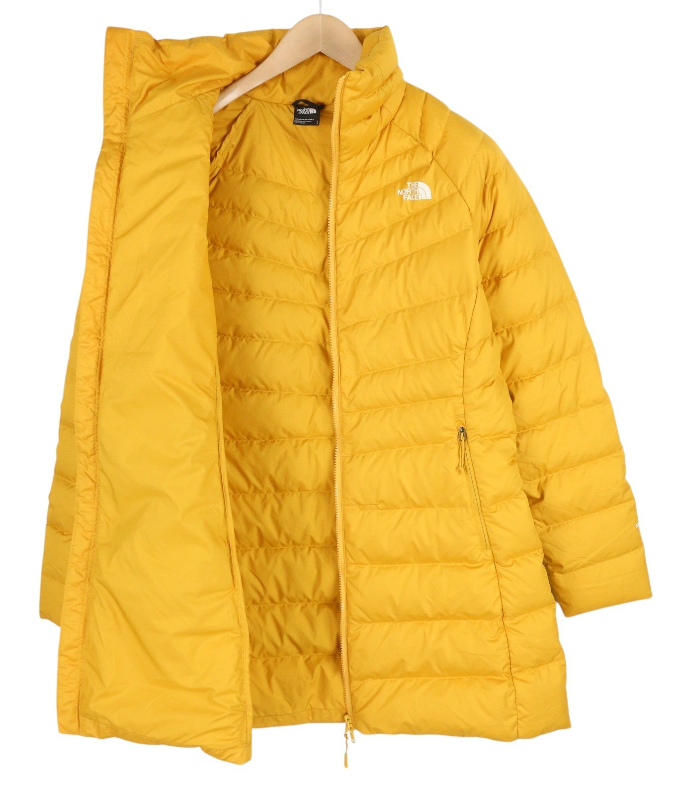 THE NORTH FACE New Ashton Women's Parka L Yellow 550 Down Quilted