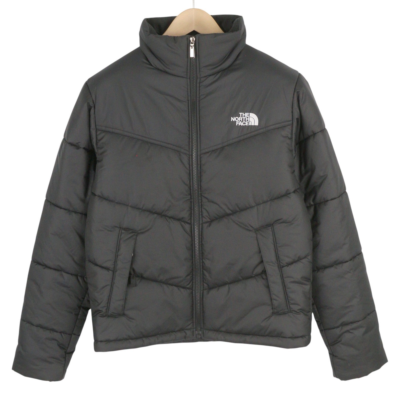 THE NORTH FACE Men's Jacket XS Black Insulated High Neck Zip Puffer