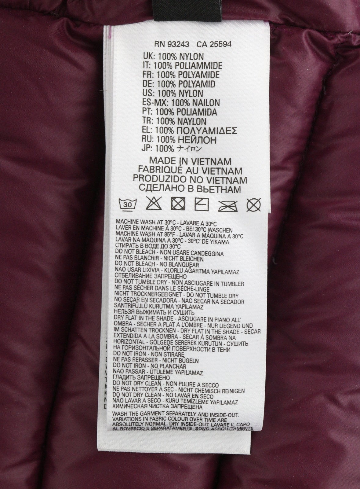 DIESEL Women's Jacket S Burgundy Down Hooded Zip Snap Puffer