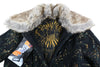 Multicoloured Polyester Coat