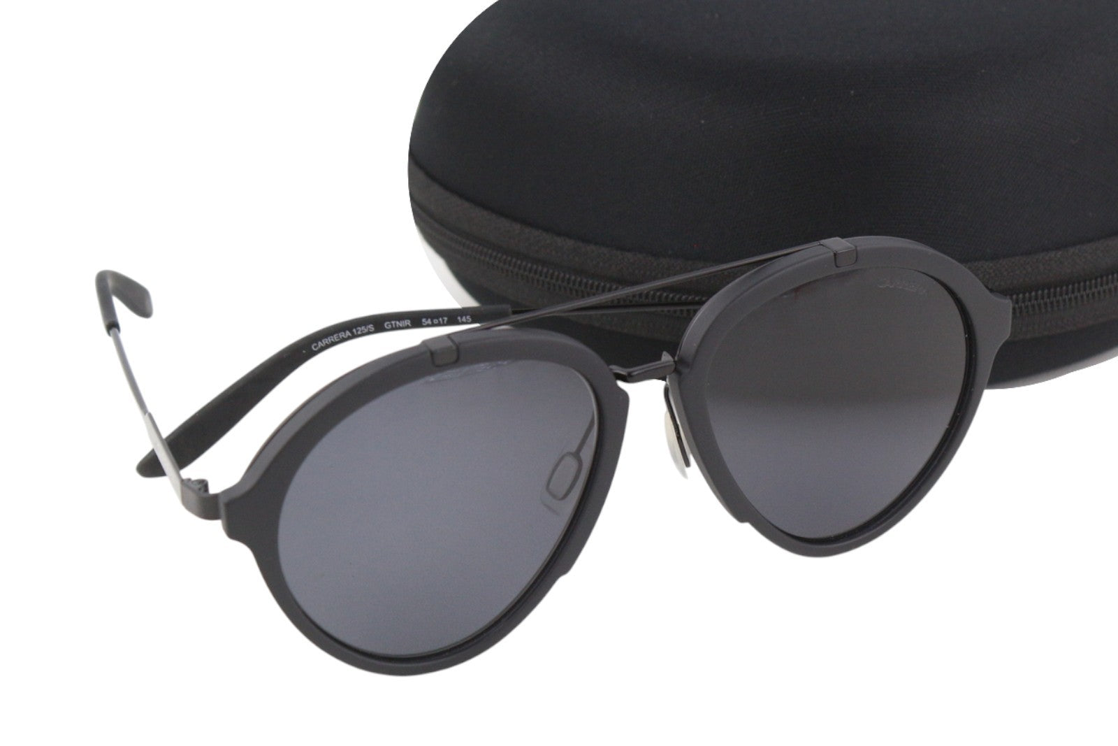 CARRERA 125/S Men Sunglasses Black Frame Tinted Casual Logo Unisex GTNIR