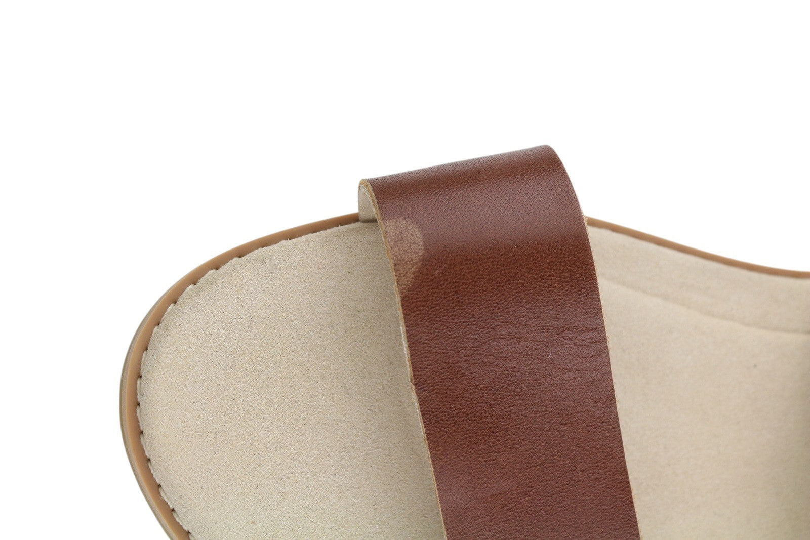 TIMBERLAND A23VZ Women's Sandals EU37.5/38 Brown Leather Buckled Flat Logo