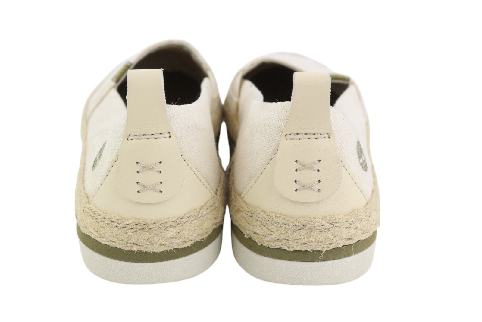 TIMBERLAND A24QW Women's Shoes EU38 Beige Espadrille Slip On Almond Logo