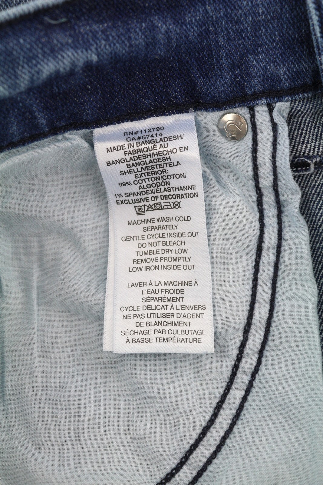 TRUE RELIGION Ricky Men's Jeans W32 Relaxed Straight Zip Fly Blue Denim