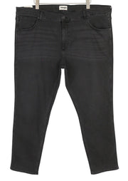 WRANGLER Greensboro Men's Jeans W46/L34 Black Wash Regular Straight Denim