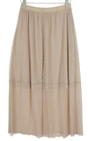 Beige Nylon Skirt