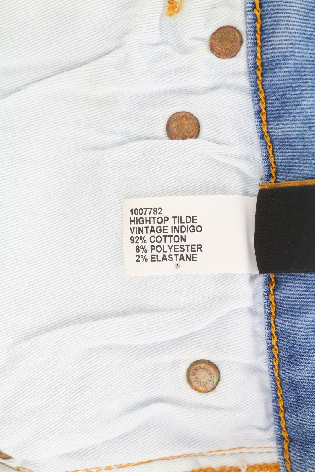 NUDIE JEANS Hightop Tilde Men's Shorts W30 Blue Wash Turn Up Denim