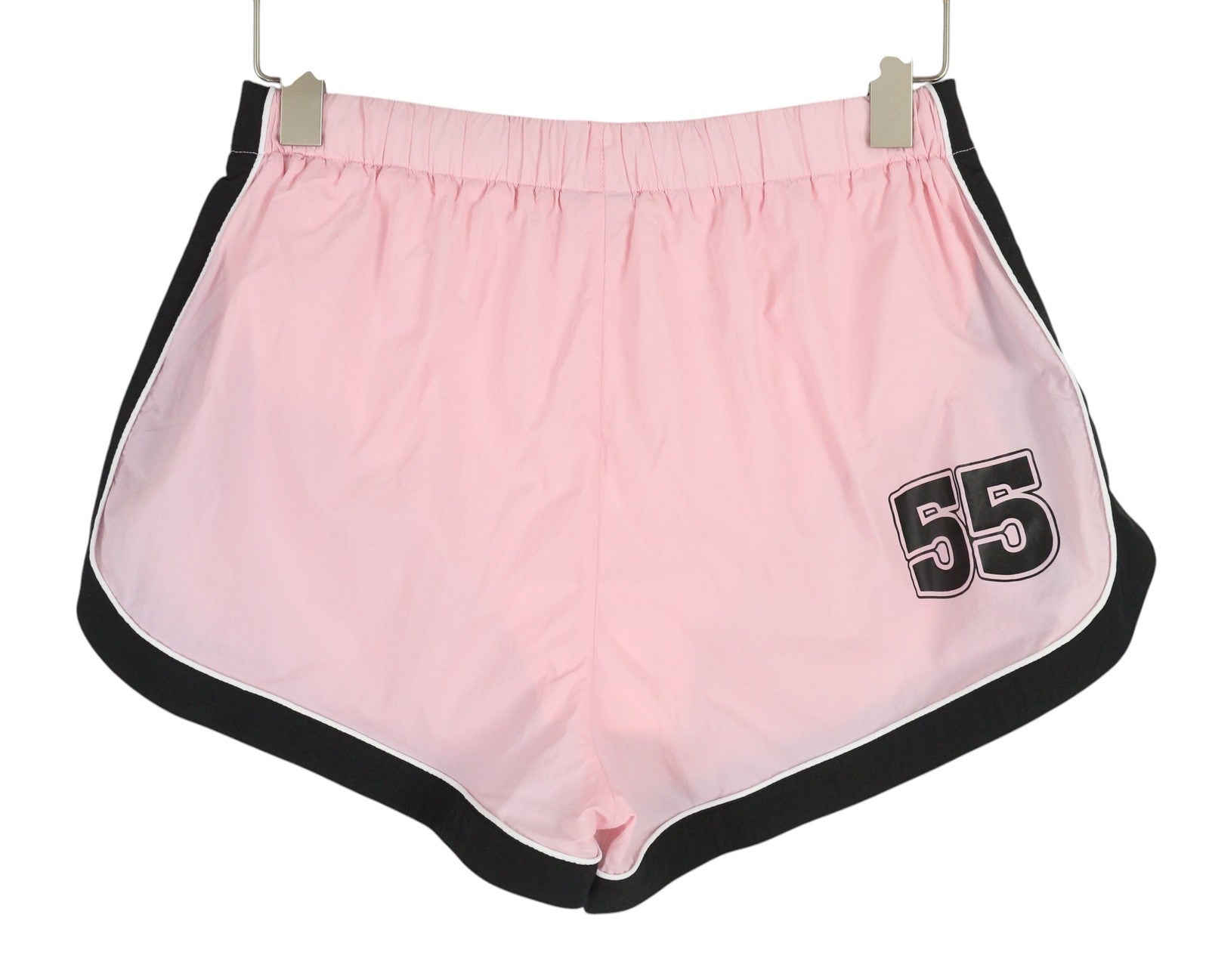 DIESEL Awwb-Eicy-Wt 12 Women's Shorts L Pink Elastic Waist Sports Logo
