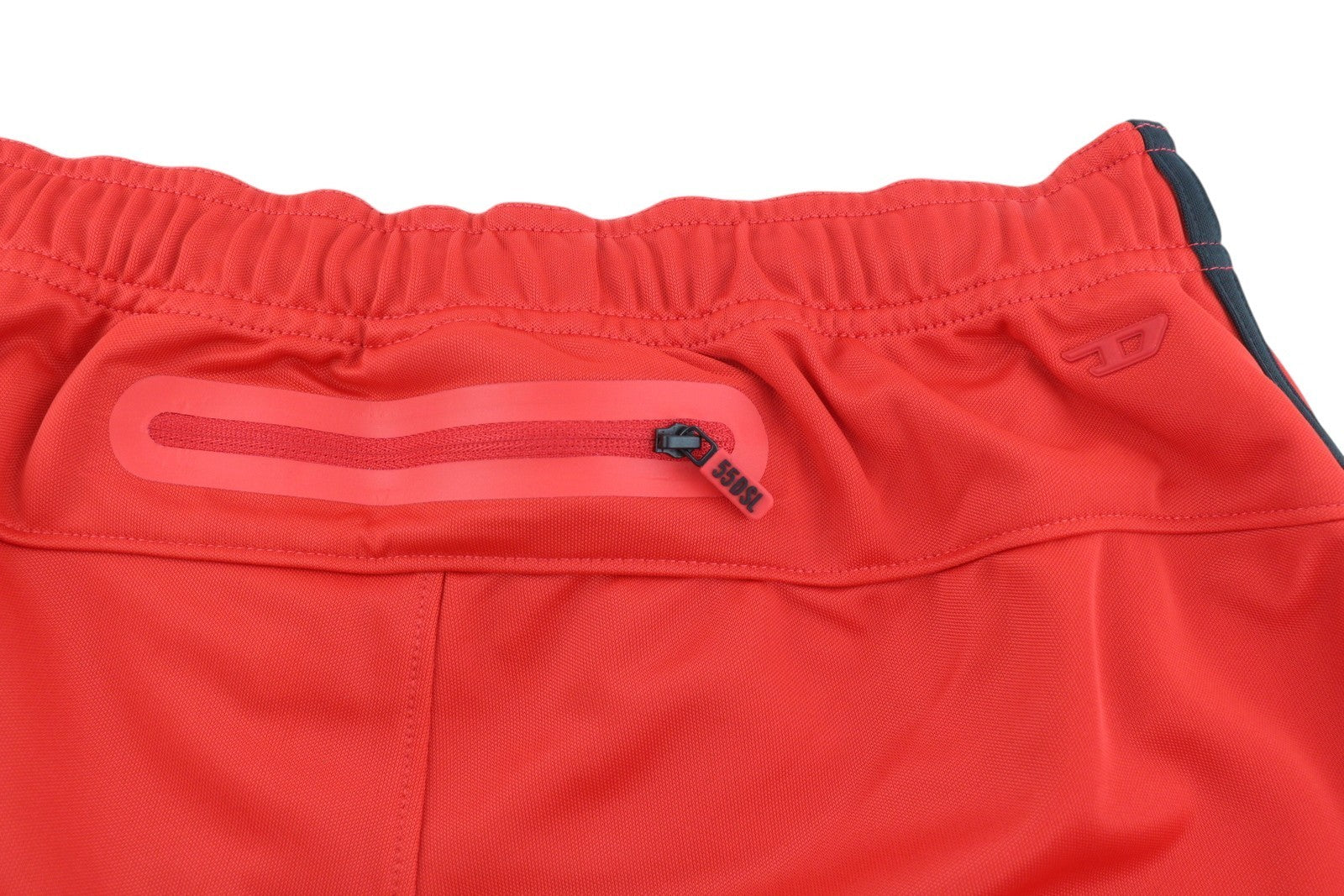 DIESEL Amsb-Stadiom-Wt13 Men's Shorts M Red 55DSL Track Drawstring Waist