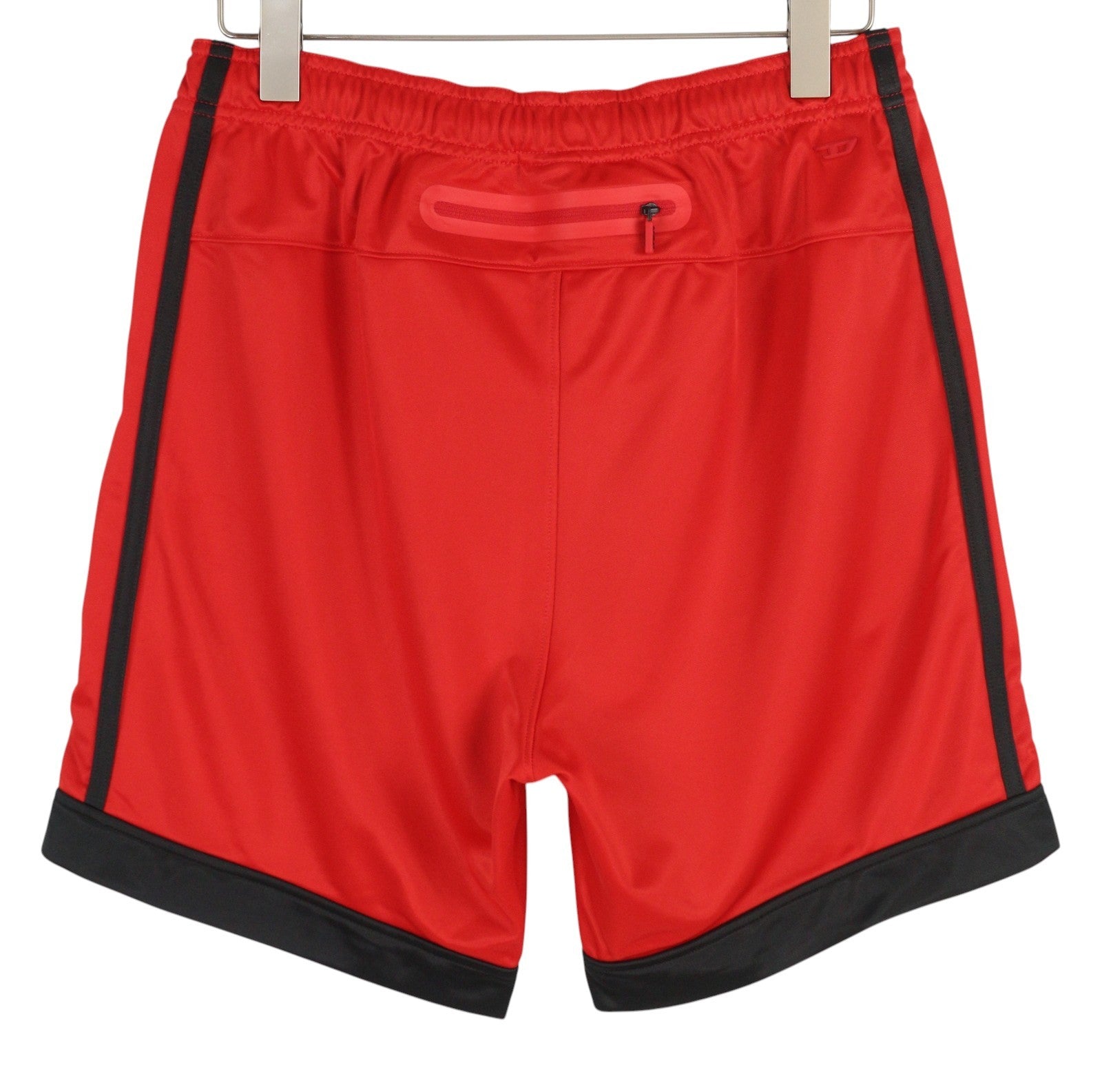 DIESEL Amsb-Stadiom-Wt13 Men's Shorts XL Red 55DSL Track Drawcord Waist