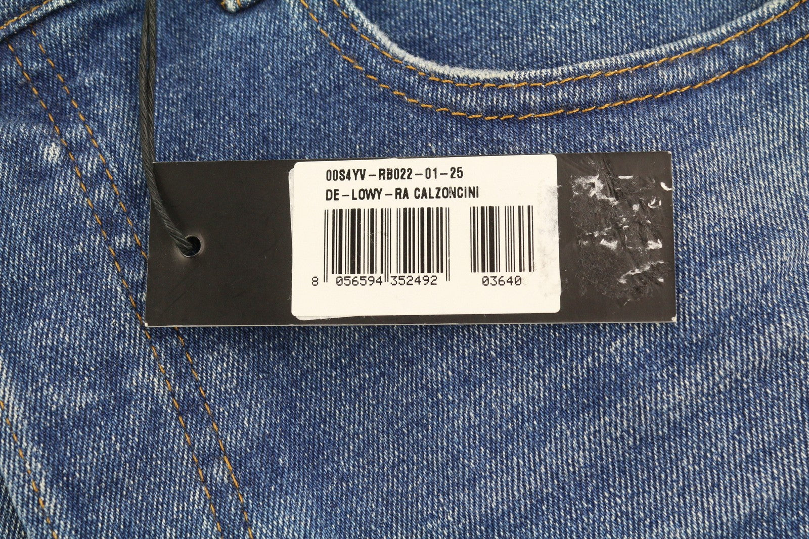 DIESEL De-Lowy-Ra RB022 Women's Shorts W25 Blue Washed Denim Distressed